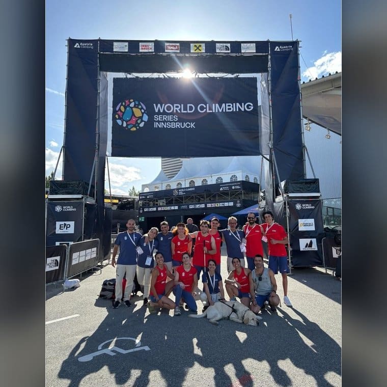 Selección Española con Fisioclimbing · World Climbing Series y Para Series Innsbruck, Innsbruck, Austria